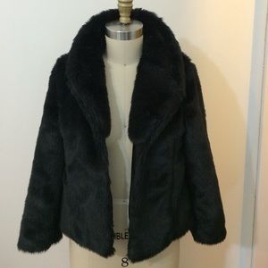 Black Faux Fur Jacket