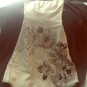 White House Black Market strapless dress