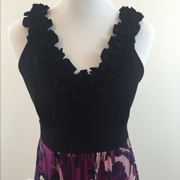 Black and purple dress - Picture 2 of 3