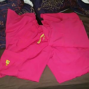 Spread good cheer scrub set pink