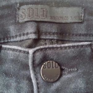 Sold Design Lab Distressed Look Soho Pull On jeans