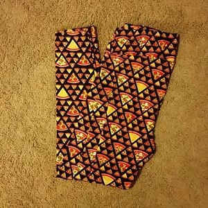 TC Lularoe Pizza Leggings BNWT