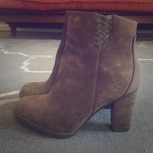 Brown Timberland Waterproof Ankle Boots--like new!