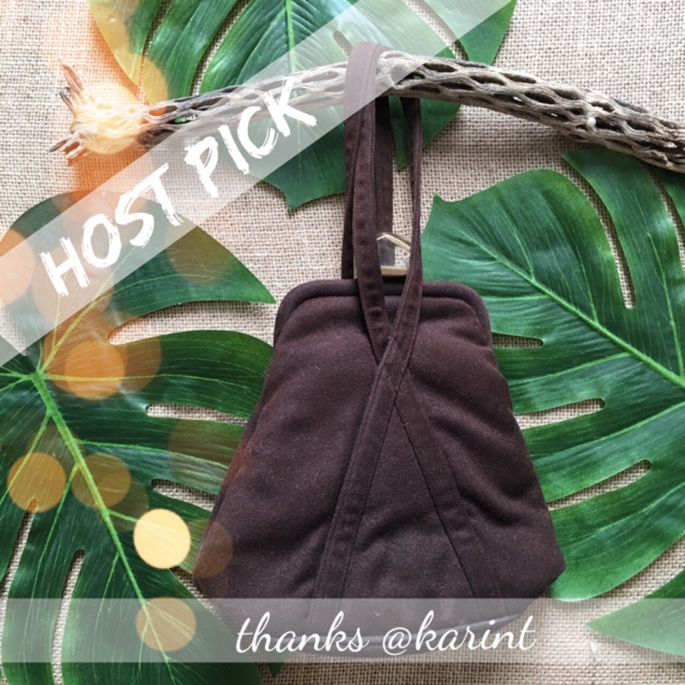 ⓗⓟ✨Vintage Brown Triangular Handbag