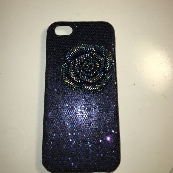 iPhone 5s/5 blue glitter case - Picture 1 of 3