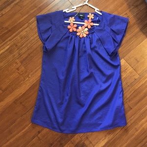 Royal blue blouse