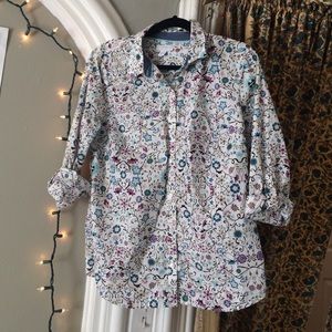 Floral Button Down