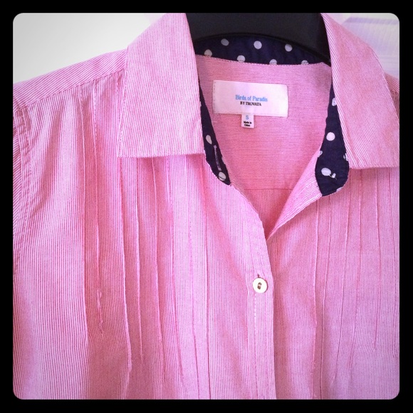 Anthropologie Birds of Paradise Button Down