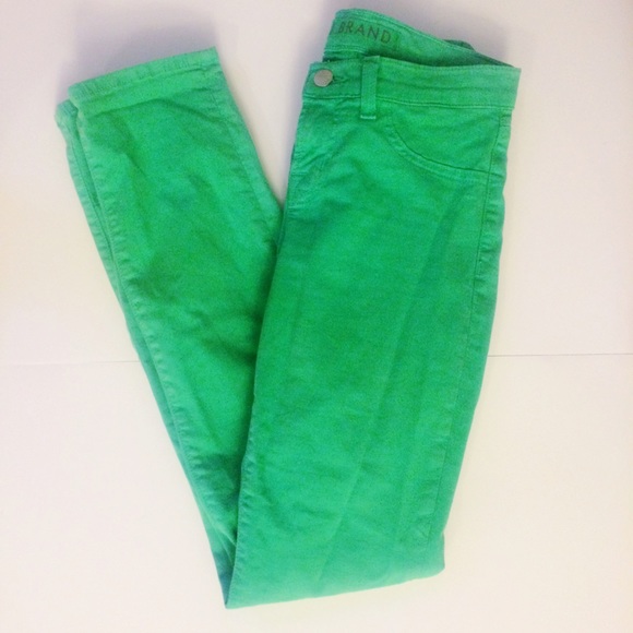J Brand skinny jeans. Kelly green. Size 25