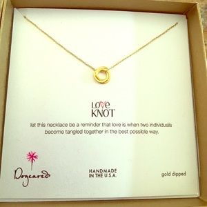 Dogeared gold necklace