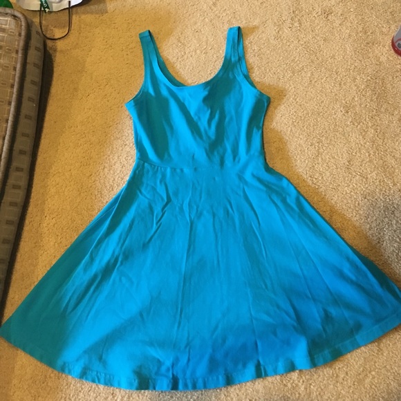 Aqua Scuba Dress