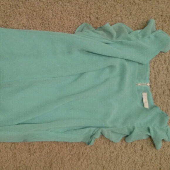 Teal blouse
