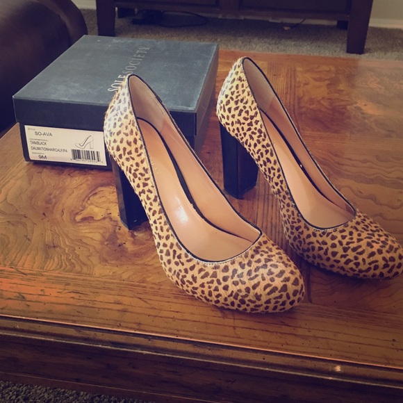 Sole Society So-Ava Calf Hair Heels