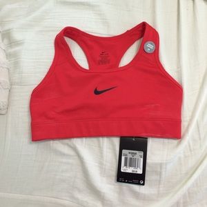 Red Nike racer back sport bra