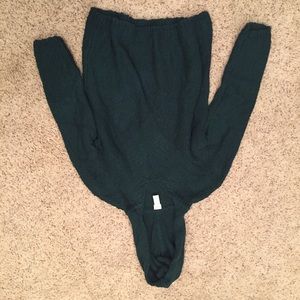 Green J. Jill Hoodie Sweater NWOT