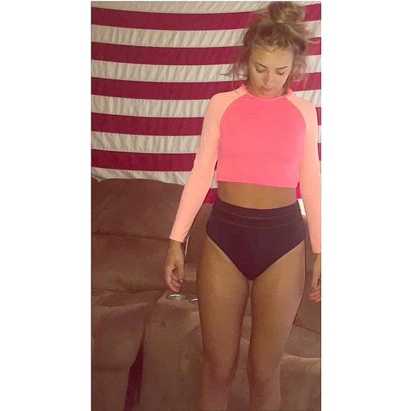 High waisted mesh bottom