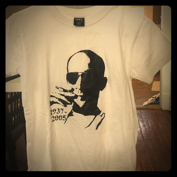 Hunter S Thompson graphic fitted tee