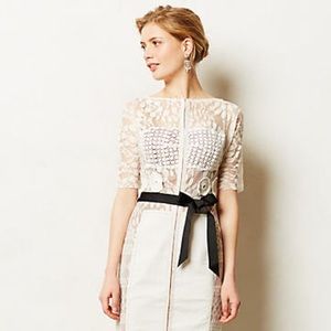Anthropologie Byron Lars lace sheath dress