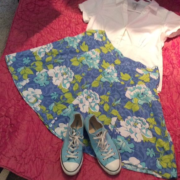 StJohn's bay stretch cotton circle skirt size 14