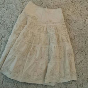 Wet seal brand skirt tiered, cotton, size s