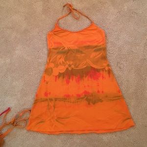 Lucky Brand Orange Bikini CoverUp
