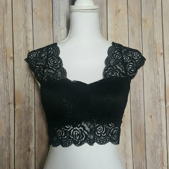Sexy Lace Bralette Bra/Crop Top