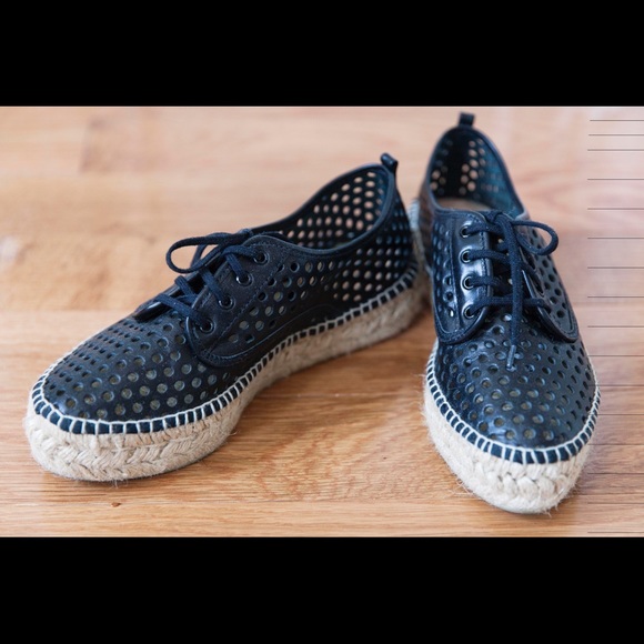Black Loeffler Randall espadrille sneakers