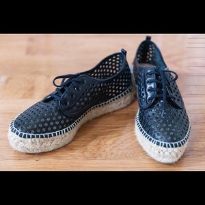 Black Loeffler Randall espadrille sneakers