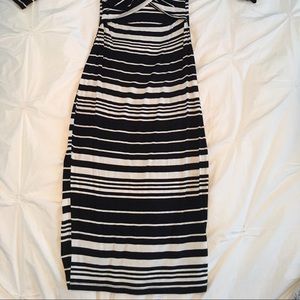 Striped Cutout Dress