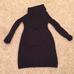 Calvin Klein black turtle neck sweater dress
