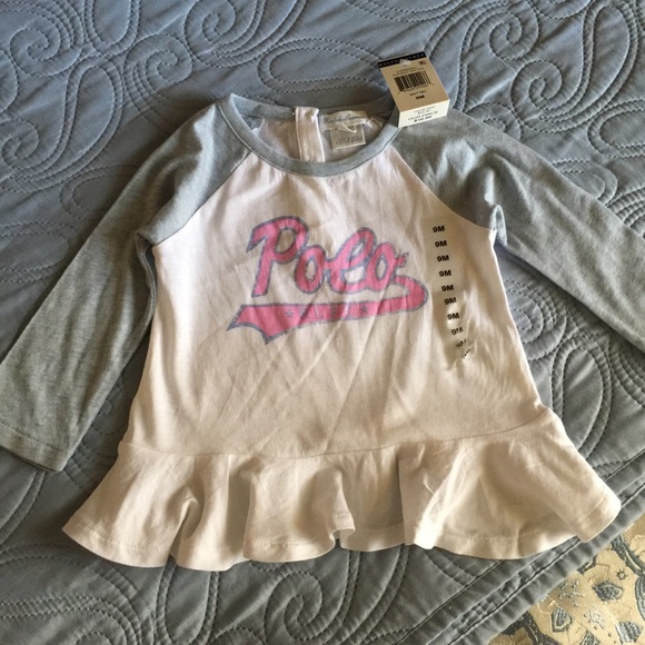 RALPH LAUREN Baby Girl Shirt Sz 9m  - Brand New! - Picture 1 of 3