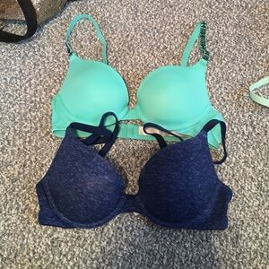 BUNDLE-- 2 Victoria secret bras push up