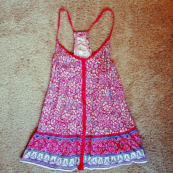 AE Red Boho Racerback - Picture 3 of 4