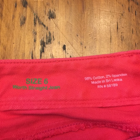 Lilly Pulitzer punch pink jeans - Picture 2 of 3