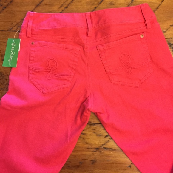 Lilly Pulitzer punch pink jeans - Picture 3 of 3