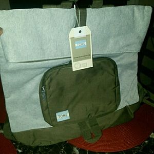 Light Gray TOMS backpack