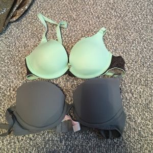 BUNDLE-- 2 Victoria secret bras push up