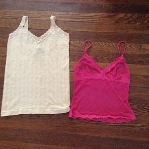 2 lace camisoles. Victoria's Secret Small
