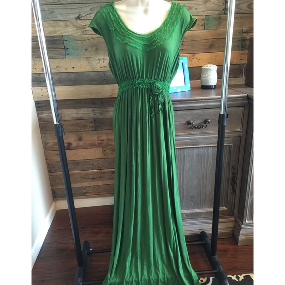 Beautiful Green Maxi Dress