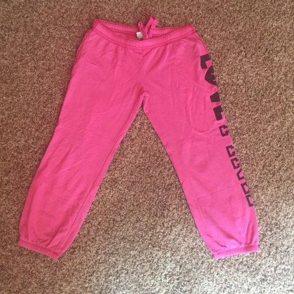VS Pink crop sweatpants