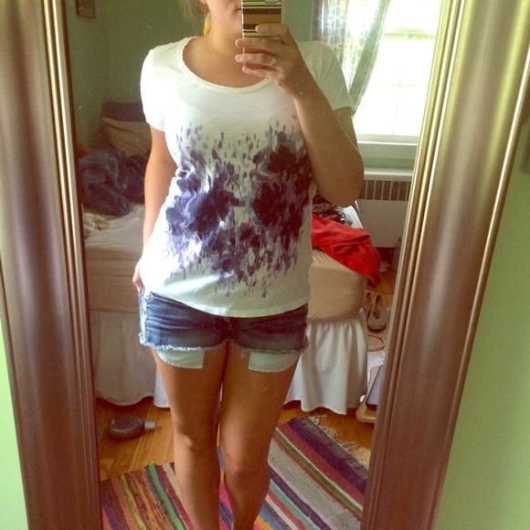 Purple Paint Splatter Tee