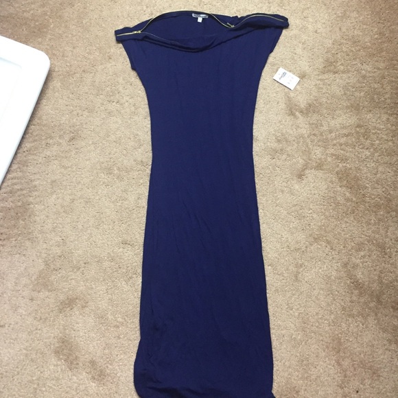 Charlotte Russe navy bodycon dress