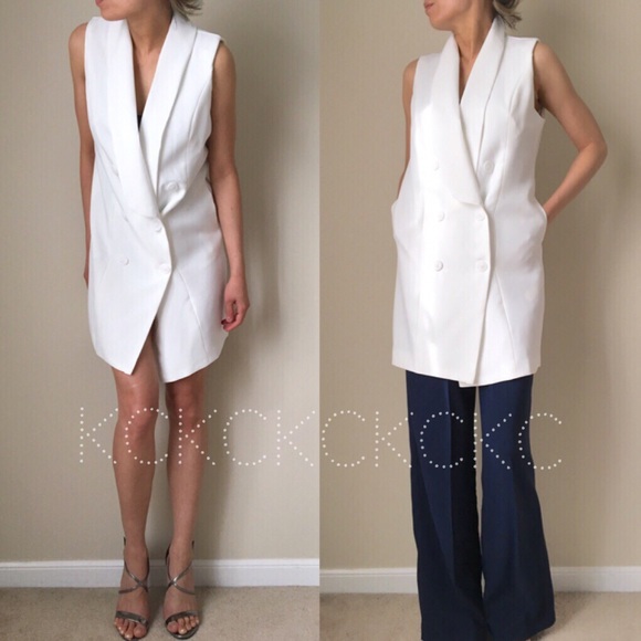 White vest top dress - Picture 3 of 4