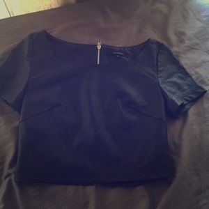 NWOT Olivaceous faux leather crop top NWOT Olivaceous faux leather crop top