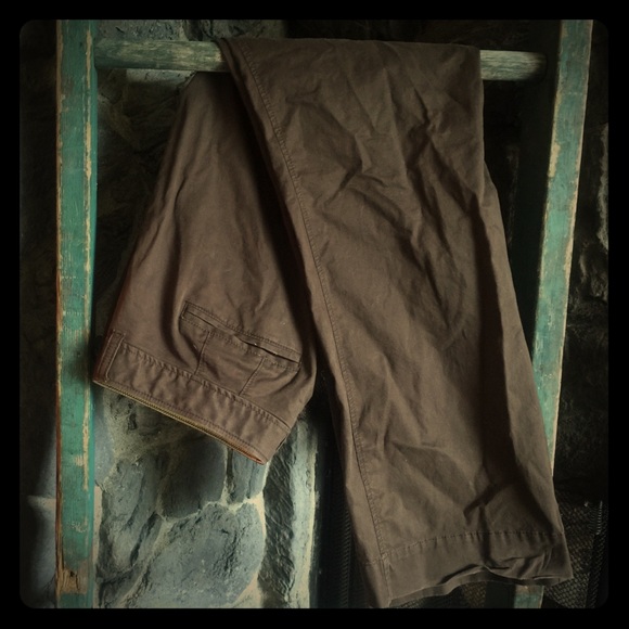 Low-Rise Chocolate Brown Trousers Sz10 Regular