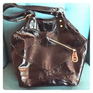 Michael Kors Black Patent Leather Purse