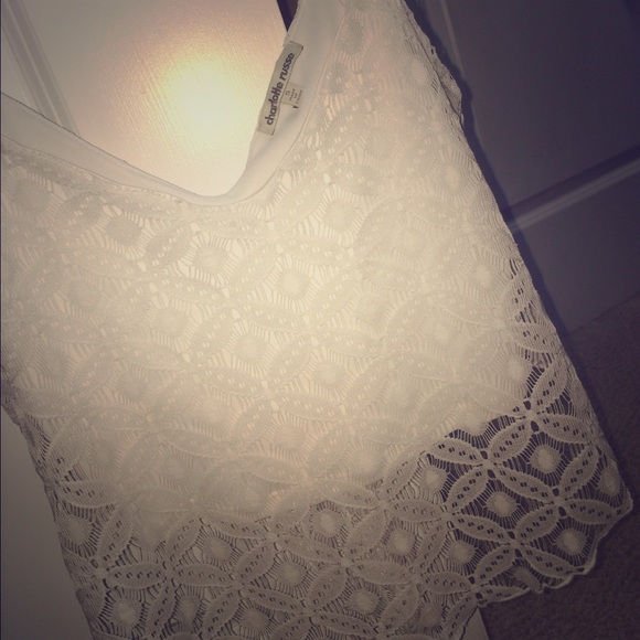 Charlotte Russe lace crop top