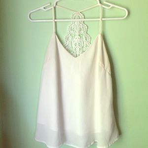 Lace Racerback Sheer Tank