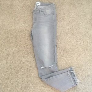 PAIGE Verdugo Ankle - Grey Mist Destructed