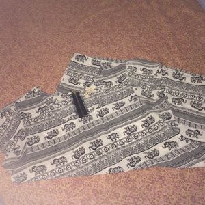 Elephant tribal chiffon shirt